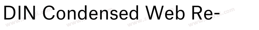 DIN Condensed Web Re字体转换